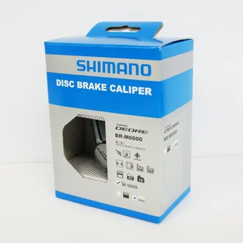 

Original Shimano Deore Bicycle BR-M6000 Disc Brake Caliper w/ Resin Pads G02S Gray NIB Bike Parts