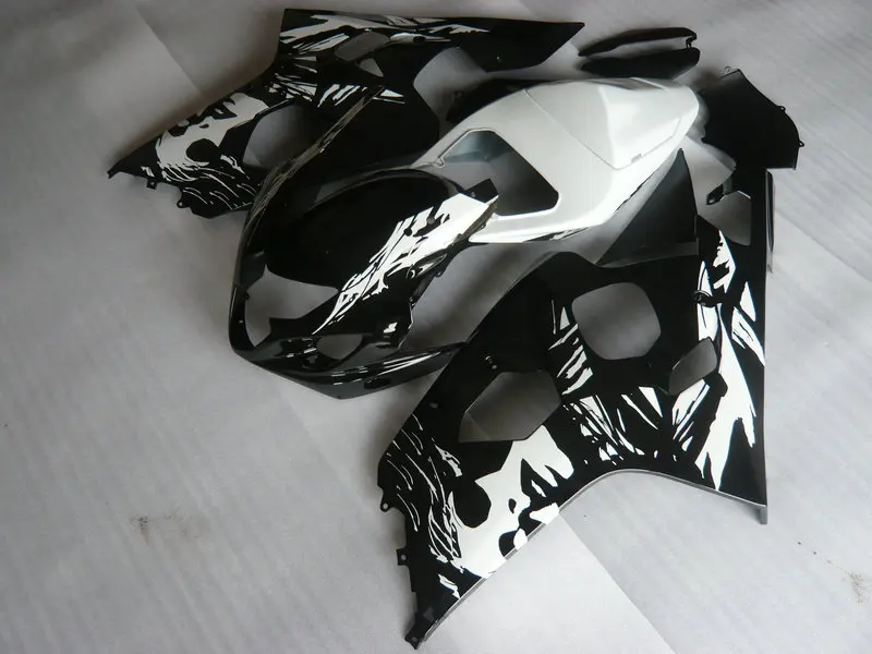 Мотоцикл обтекатель комплект для SUZUKI GSXR600 750 K4 04 05 R 600 GSXR750 2004 2005 ABS новая черно белые обтекатели комплект+ подарки SG45