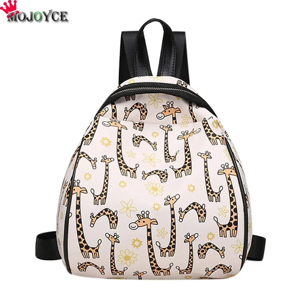 

Hot Selling Student Book Bag Women Backpack High Quality Canvas Preppy Style Girl Fashion Kawaii Animal Prints Backpack