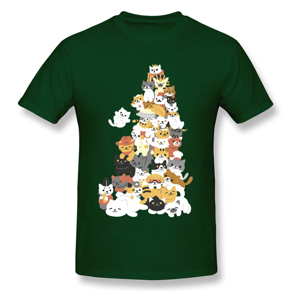 Cat-pile-618- Round Neck Tshirts Summer Tees Short Sleeve New Coming 100% Cotton Europe Tops & Tees Design Men's Cat-pile-618- dark