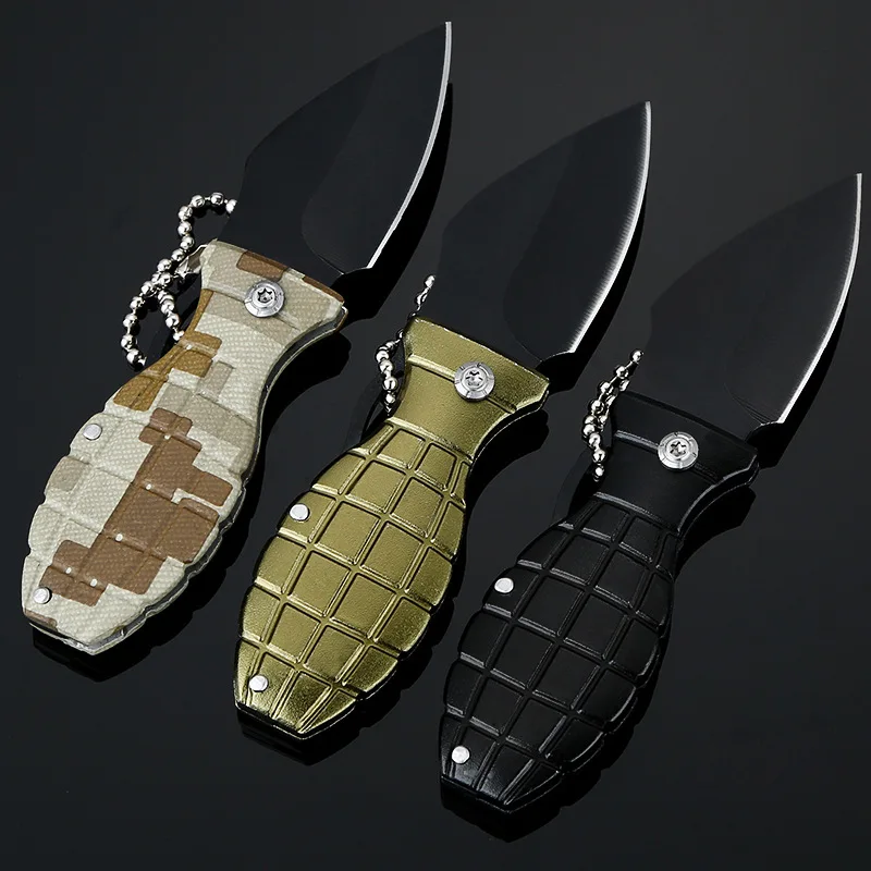 

High hardness folding camping tactics outdoor self-defense mini multi-function survival knife