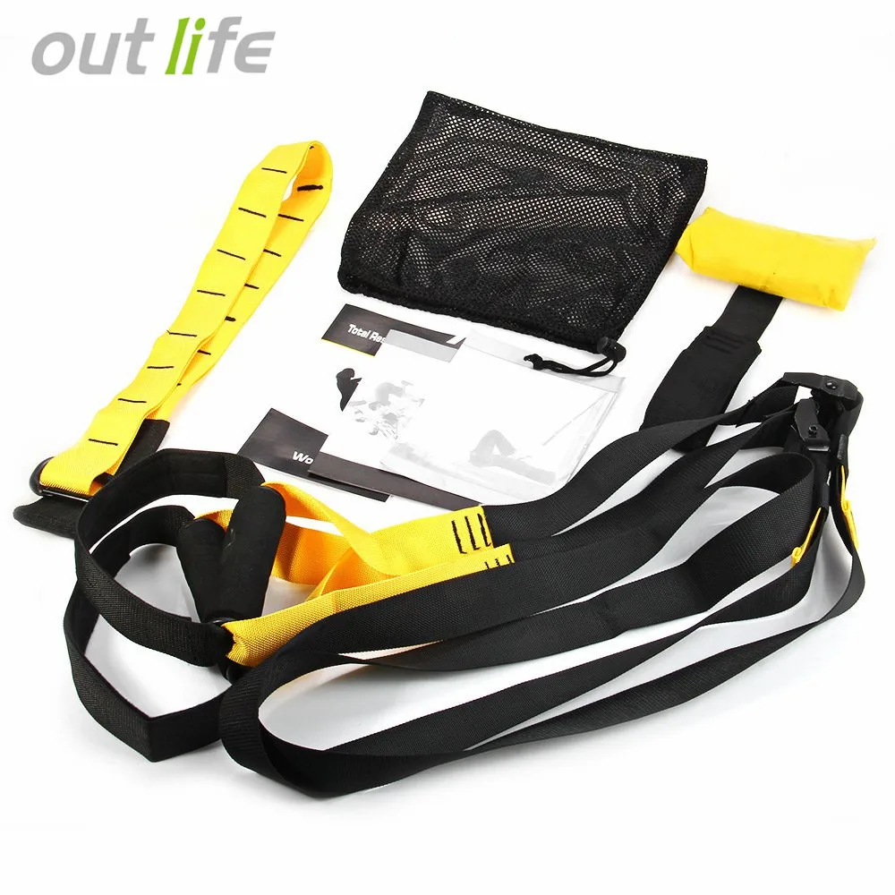 

Outlife Yoga Hanging Training Strap 2.6M/400kg Max Load Arm Strength Exercise Resistance Band Belt Durable Ajustable Pull Rope