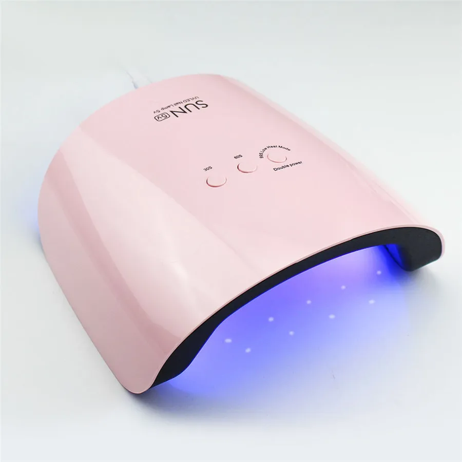 

2019 Sun5 24W UV Lamp for Manicure Led Nails Dryer Ice Lamp Hybrid Gel Curing UV Light for Gel Nails Polish Dryer