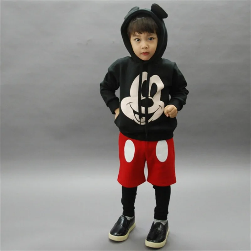 

Kids Cartoon Mickey Pant Set Baby Boys Girls Skirt Suit Children Clothes Infantil Tracksuit Hoodies Enfant Top Fille Costume