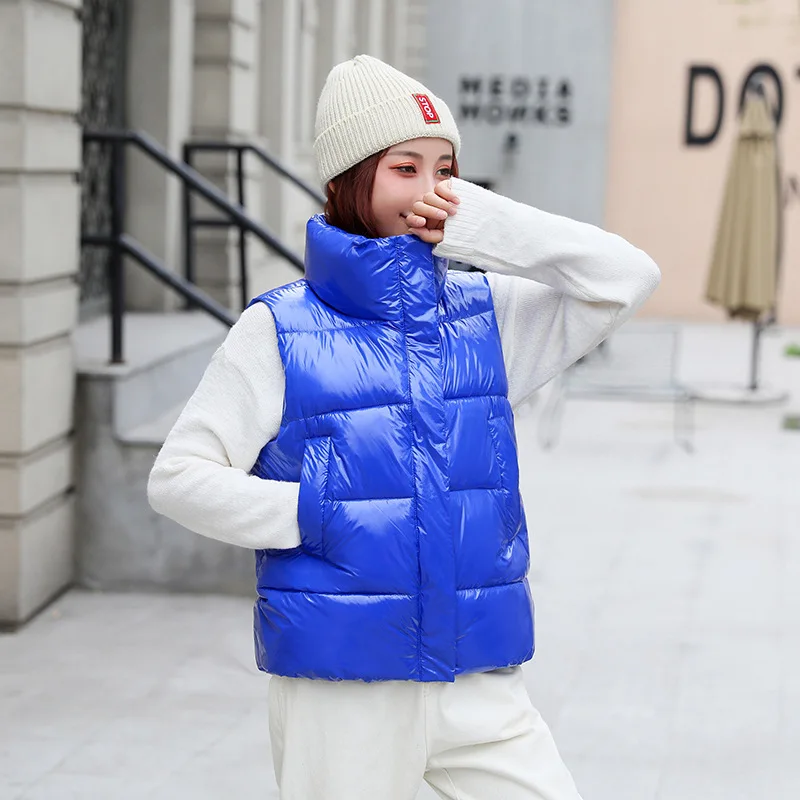 

Down, cotton waistcoat, spring short Korean version, new cotton waistcoat, thicker bread jacket, shoulder jacket