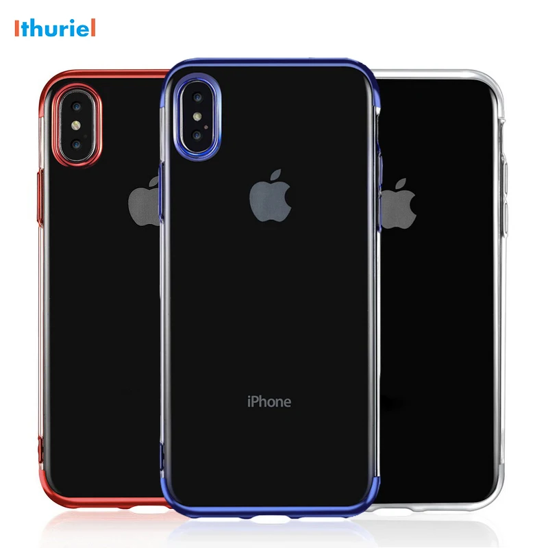 Чехол Ithuriel для Apple iPhone X 8 7 6 6S Plus ультратонкий легкий мягкий прозрачный бампер из
