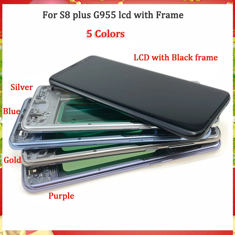 S8 plus экран дисплея для SAMSUNG Galaxy Замена ЖК сенсорный дигитайзер сборка G955F G955 с
