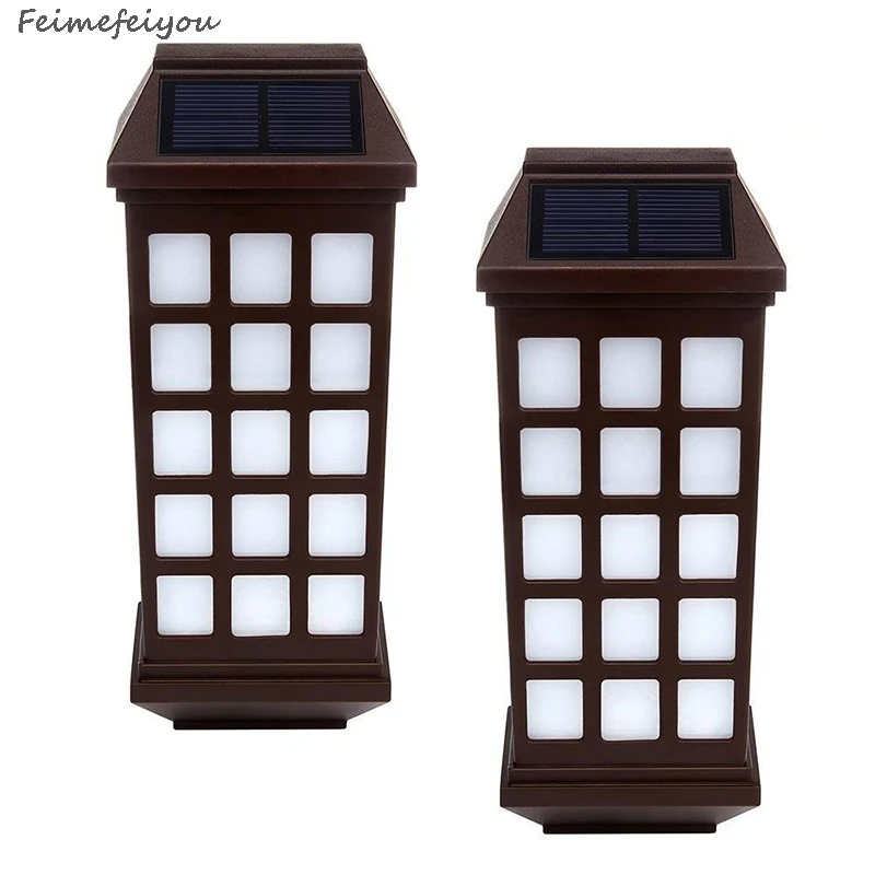 Lâmpada de Parede à Prova Solar ao ar Pçs sem Fio Feimefeiyou Dwireless Água Lampada Led Luz Livre Luzes Cerca Segurança Sensor Iluminação Automática 2