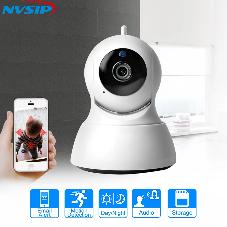 HD 720P Home Security IP Camera Two Way Audio Wireless Mini Camera 1MP font b Night