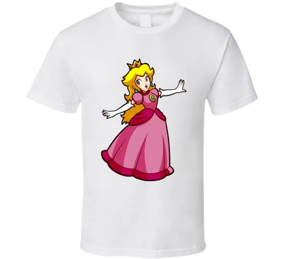 Princess Peach Super Mario T Shirt Newest Top Tees Fashion Style Men Tee 100% Cotton Classic tee | Мужская одежда