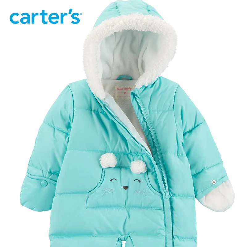 Carters зимние комбинезоны детские детский зимний костюм для девочек с длинным