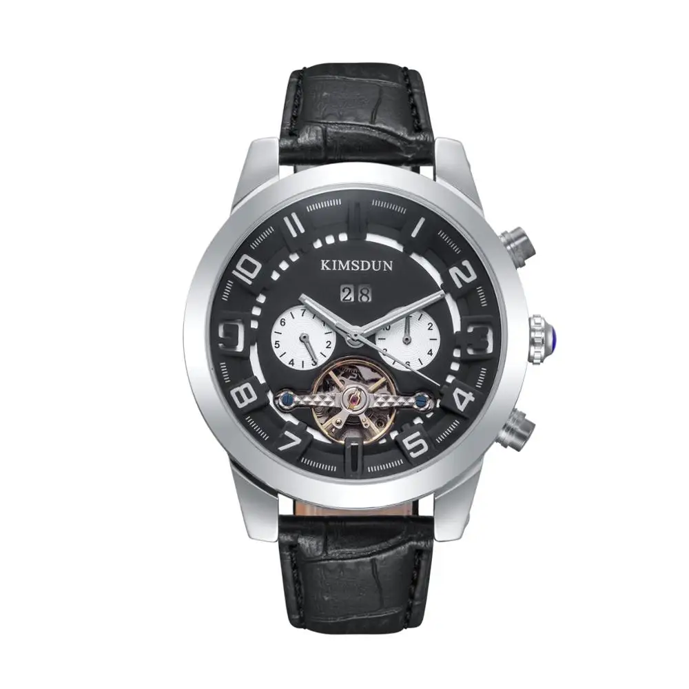 

Mens Watch Automatic Full Black Automatic Mechanical Movement Tourbillion Men Watches Top Brand Male Wristwatches