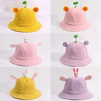 

Autumn Winter Warm Kids Hats Cotton Cartoon Cap Baby Girls Soft Beanies Hat Children Hat 2 3 4 5 6 7 Years