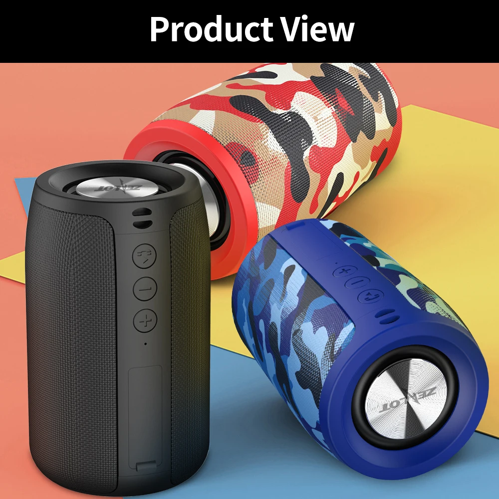 ZEALOT S32 беспроводной Bluetooth динамик мини Портативный HIFI сабвуфер с fm радио Колонка