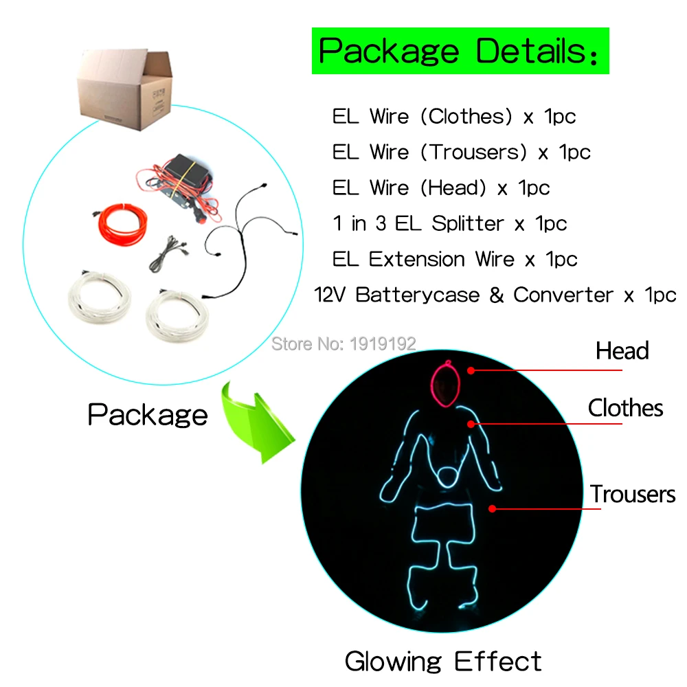 EL Wire костюмы модные EL/светодиодный DIY светящиеся костюмы светящиеся туфли светильник одежда светодиодный полосы одежда вечерние украшения