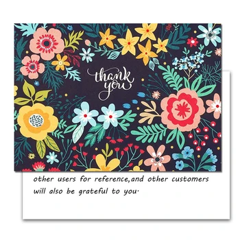 

500Pcs Design Custom after-sales card praise/thank you card printing School Company Gift Card Ticket Advertising Promotion Card