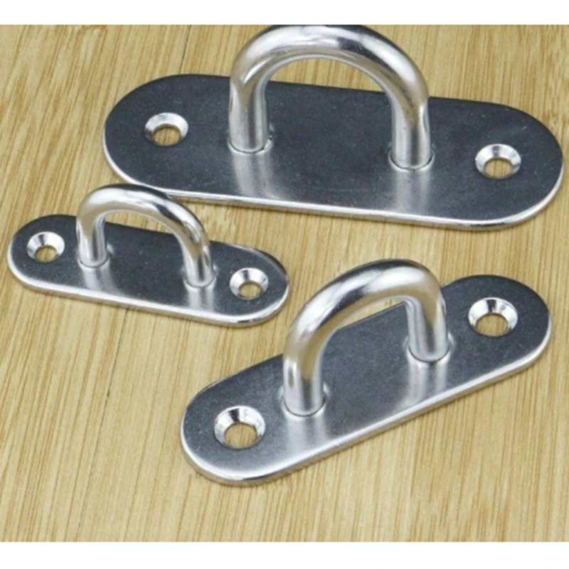 Us 0 95 43 Off 1pc Stainless Steel U Design Screws Mount Ceiling Hook Hanger 2 Install Holes Silver Tone In Hooks Rails From Home Garden On