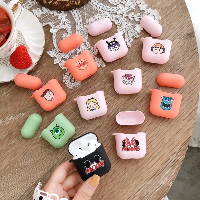 

For AirPods1 Case Bluetooth Wireless Earphone Case For Apple Airpods 2 Cartoon Pattern Protective Cover Accessories Charging Box