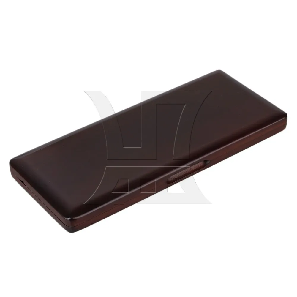 

Yibuy Maroon Beautiful Solid Wood Clarinet Reeds Box for 10 Clarinet Reeds Protect Againt Moisture