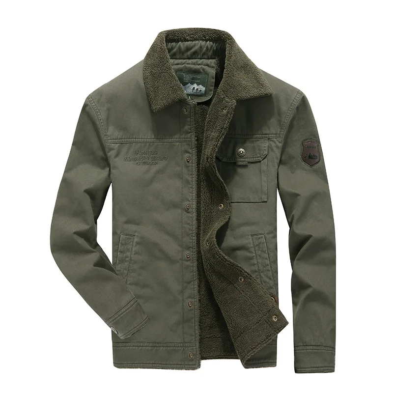 Buy Winter Men's Thick Jacket Big Size XXXXL Cotton