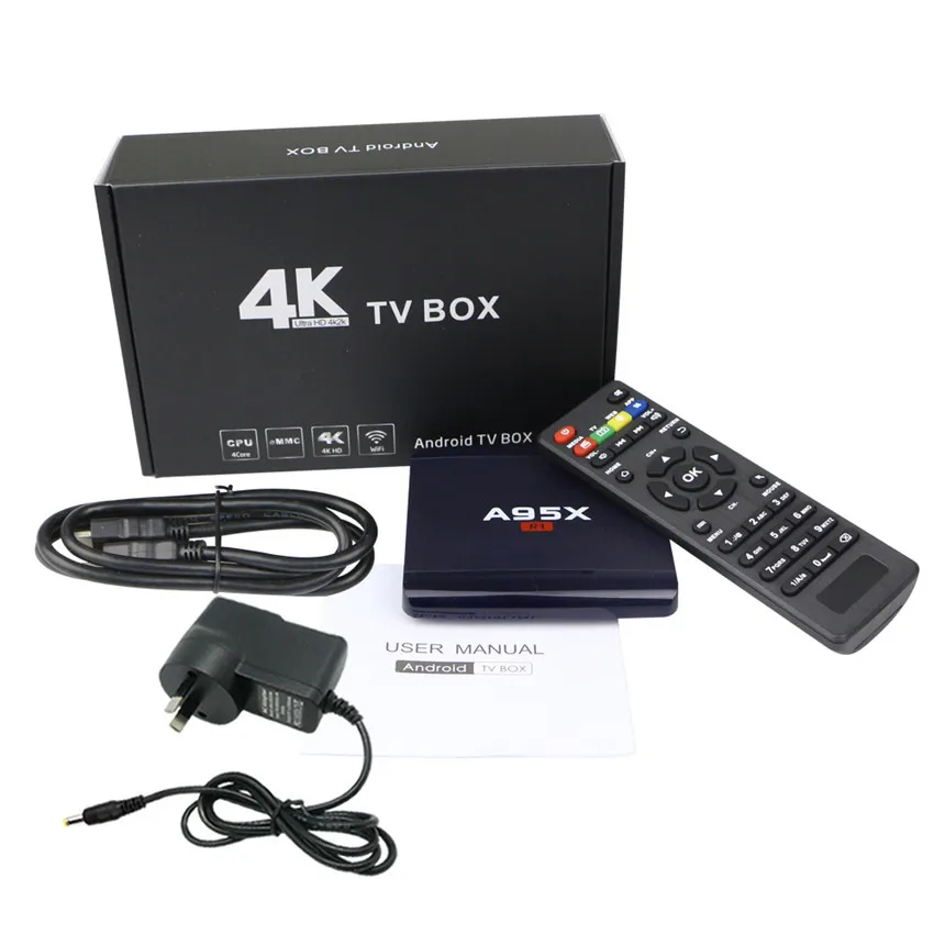 A95X R1 Android 7,1 Smart tv Box Amlogic S905W четырехъядерный 1 ГБ ОЗУ 8 Гб ПЗУ 2,4G Wifi 4K Поддержка DLNA Smart медиаплеер