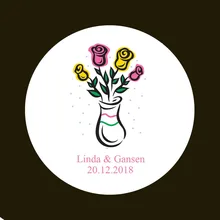 100 шт. пользовательские Стикеры и индивидуальный логотип свадьбы Стикеры s ваш собственный дизайн Стикеры s персонализированные Стикеры s Boda