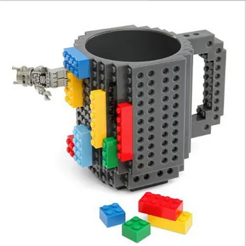 

350ml DIY Block Milk Mug Coffee Cup Creative Build-on Brick Puzzle Mug Drinking Water Holder for LEGO Building Block Drinkware