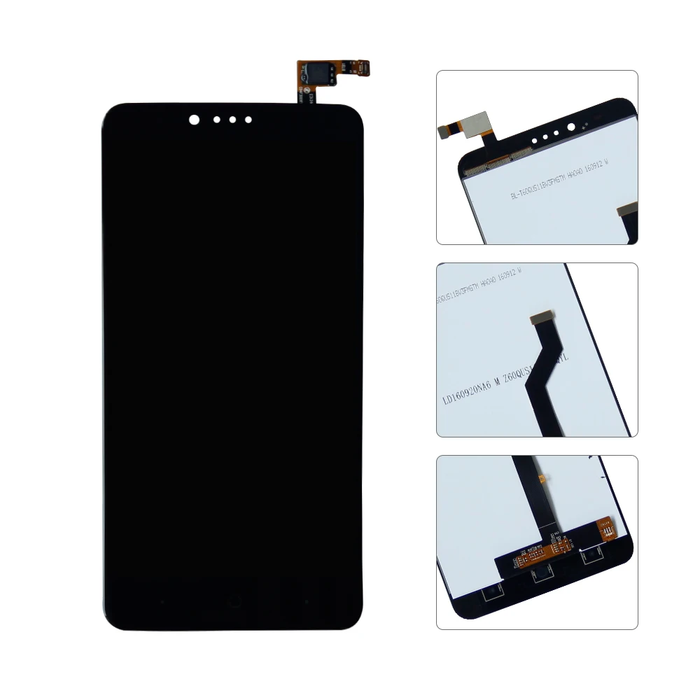 Для ZTE ZMax Pro Z981 1920x1080 ЖК-дисплей + Сенсорное стекло дигитайзер в сборе бесплатные