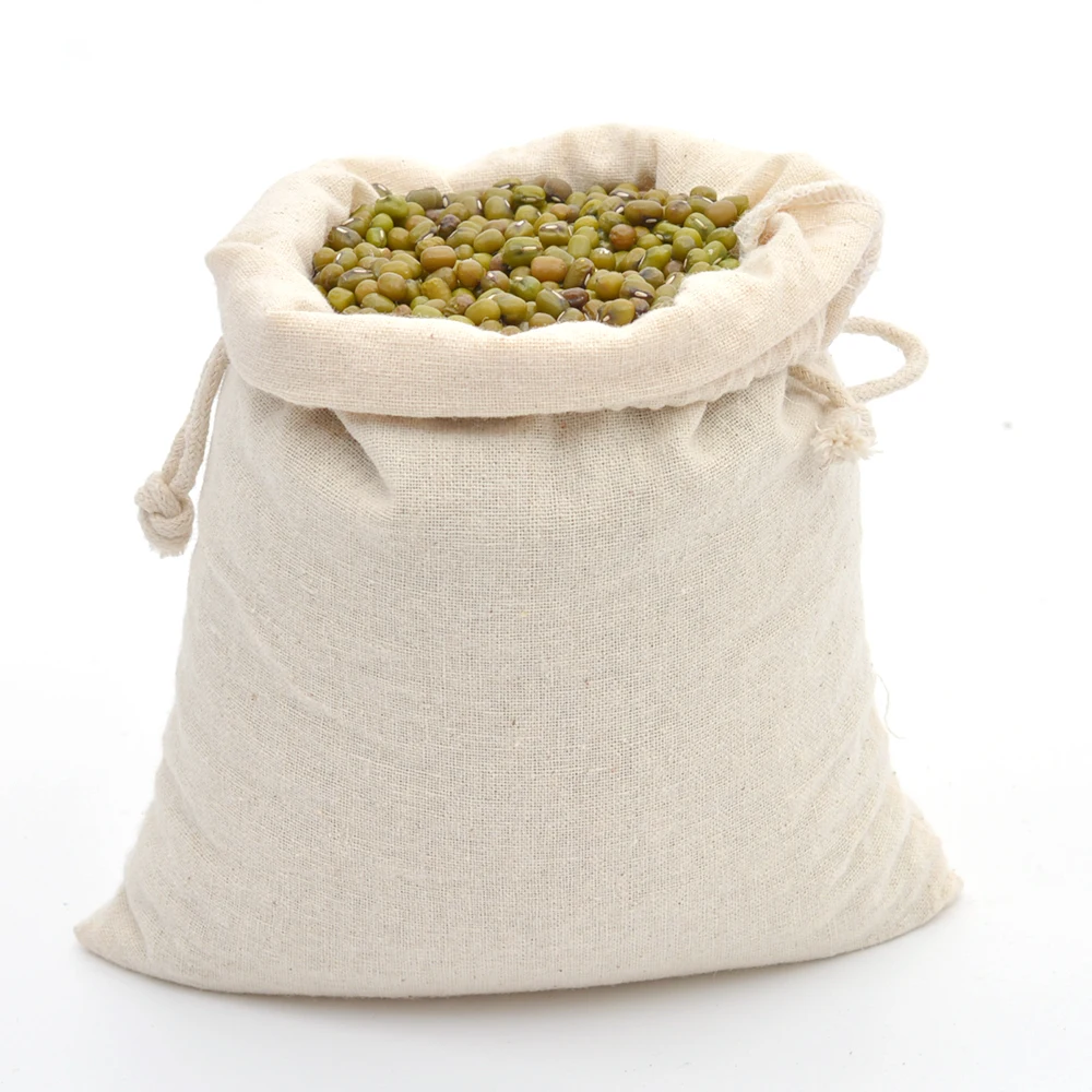 Pure Cotton muslin Drawstring Bag Laundry Travel Storage pouches Coin Purse Women Cloth Bag Christmas Gift Packaging Pure Cotton muslin Drawstring Bag Laundry Travel Storage pouches Coin Purse Women Cloth Bag Christmas Gift Packaging