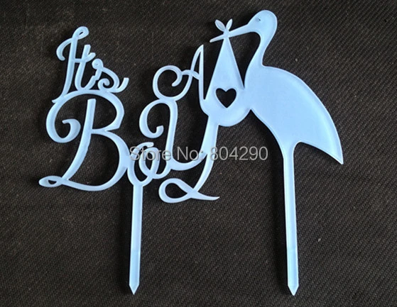 Livraison Gratuite Bebe Shower Party Decoration C Est Un Garcon Bleu Cigogne Rustique Acrylique Gateau Topper Aliexpress Livraison Gratuite Bebe Shower Party Decoration C Est Un Garcon Bleu Cigogne Rustique Acrylique Gateau Topper Aliexpress