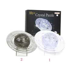 3D Хрустальная головоломка DIY Сатурн модель офисная настольная игрушка прозрачная детская игрушка Развивающие детские игрушки подарок на день рождения