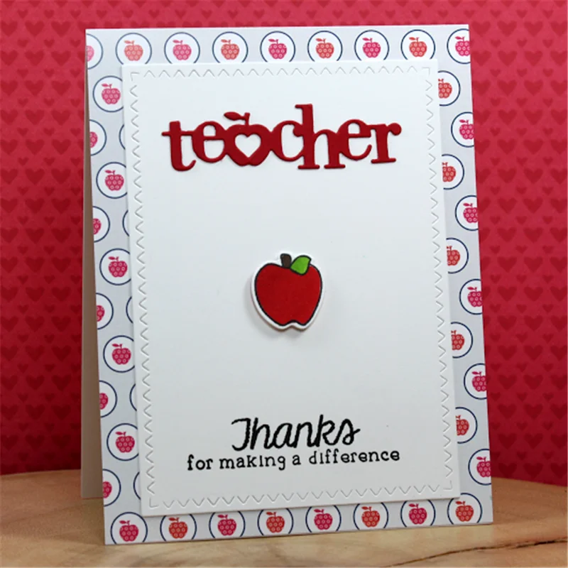 

DiyArts Teacher Letter Metal Cutting Dies New 2019 for Stencils for Craft Dies Scrapbooking Album Die Cut Embossing Decoration