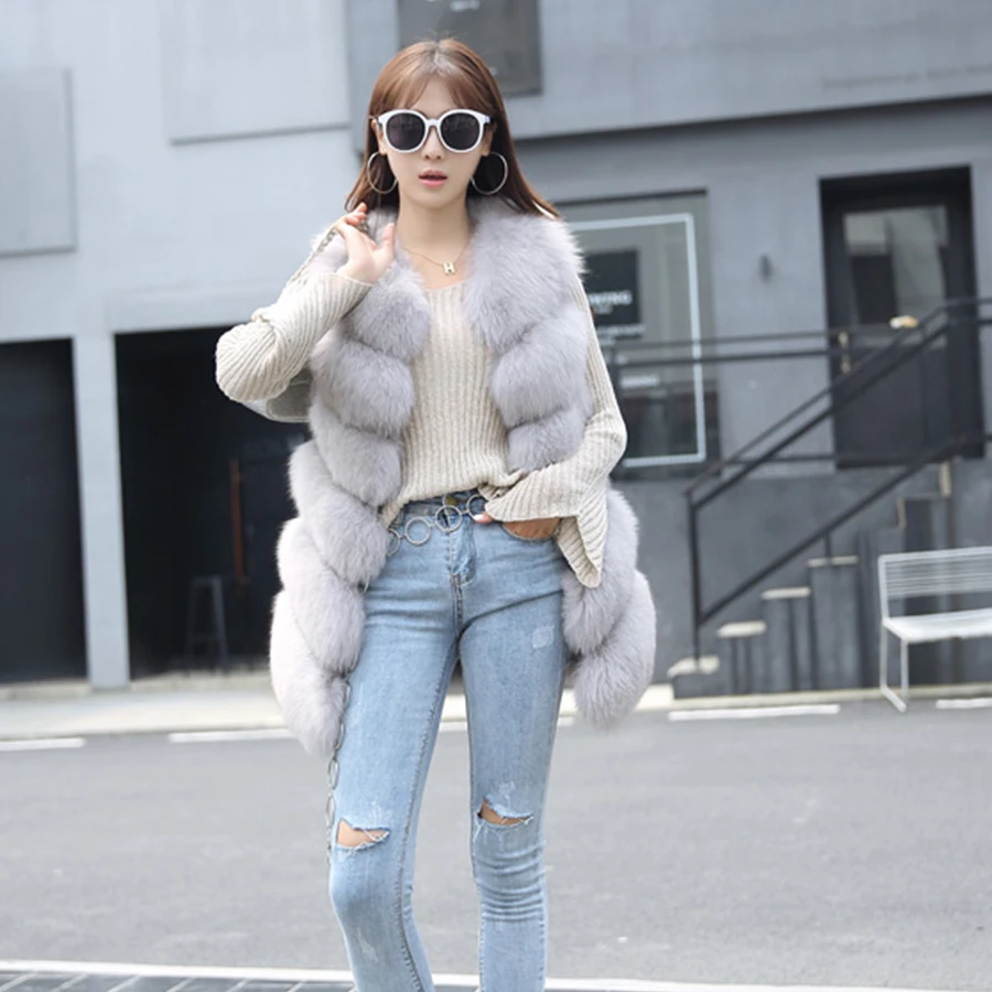 Autumn Winter Faux Fur Coat Women Fashion Korean Elegant Sleeveless Long Vest Woman Casual Slim Luxury Thick Warm Fur Jacket Autumn Winter Faux Fur Coat Women Fashion Korean Elegant Sleeveless Long Vest Woman Casual Slim Luxury Thick Warm Fur Jacket