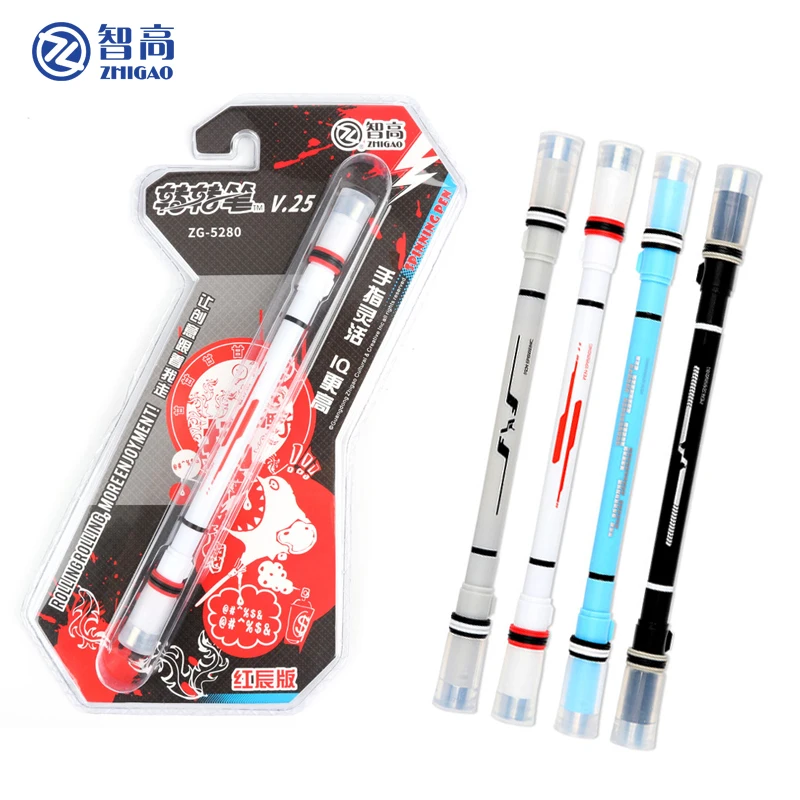 Non slip Pen spinning pen Rotating Ball point grip handle Beginner School stationery Writing Supplies novelty Creative pens