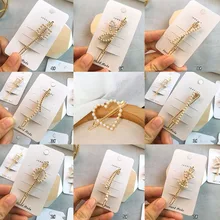 Горячая Распродажа Элегантные Заколки для волос с жемчугом и геометрическим узором, заколки для волос, заколки для волос, Женские аксессуары для укладки волос F002