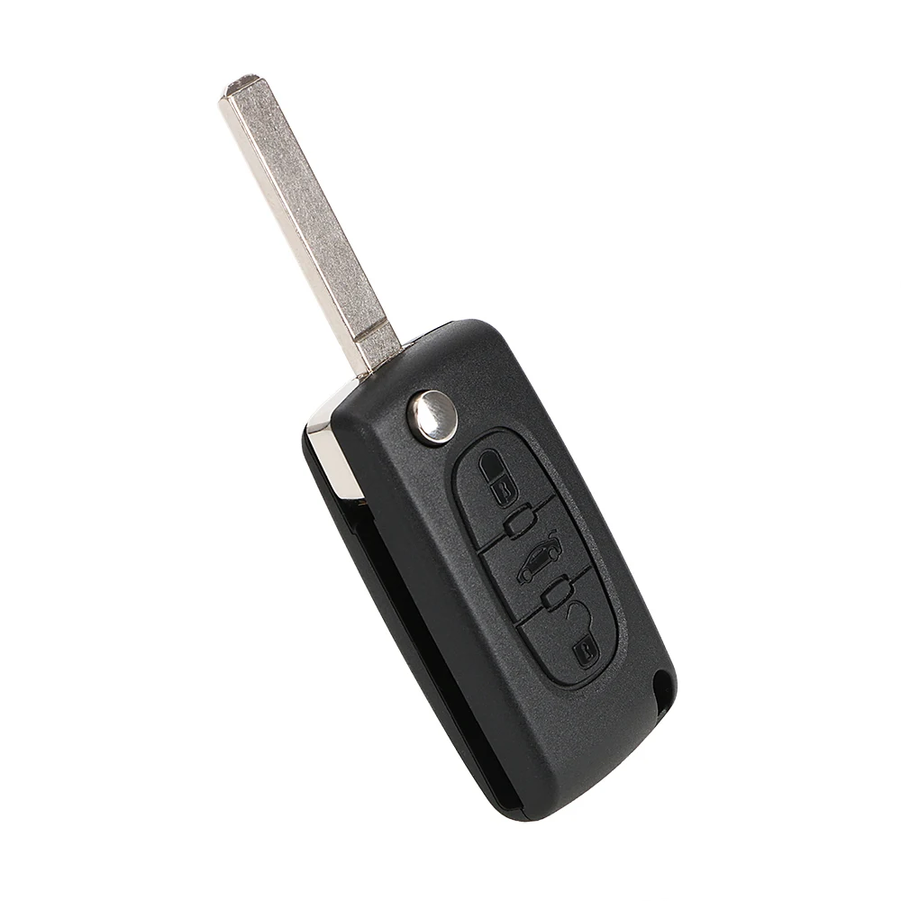 

3 Buttons Car Key Shell Remote For CITROEN C2 C5 C6 GRAND XSARA PICASSO Peugeot Folding Flip Car Accessories Key Fob Case