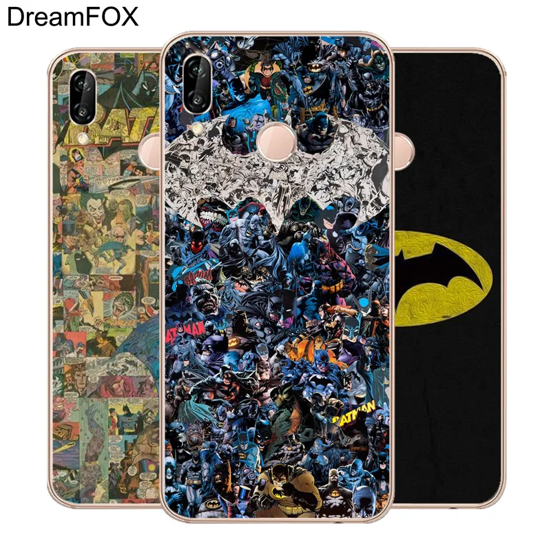 DREAMFOX M295 Superhero Batman Soft TPU Silicone Case Cover For Huawei Honor 6A 6C 6X 7C 7X 8 Lite Pro |