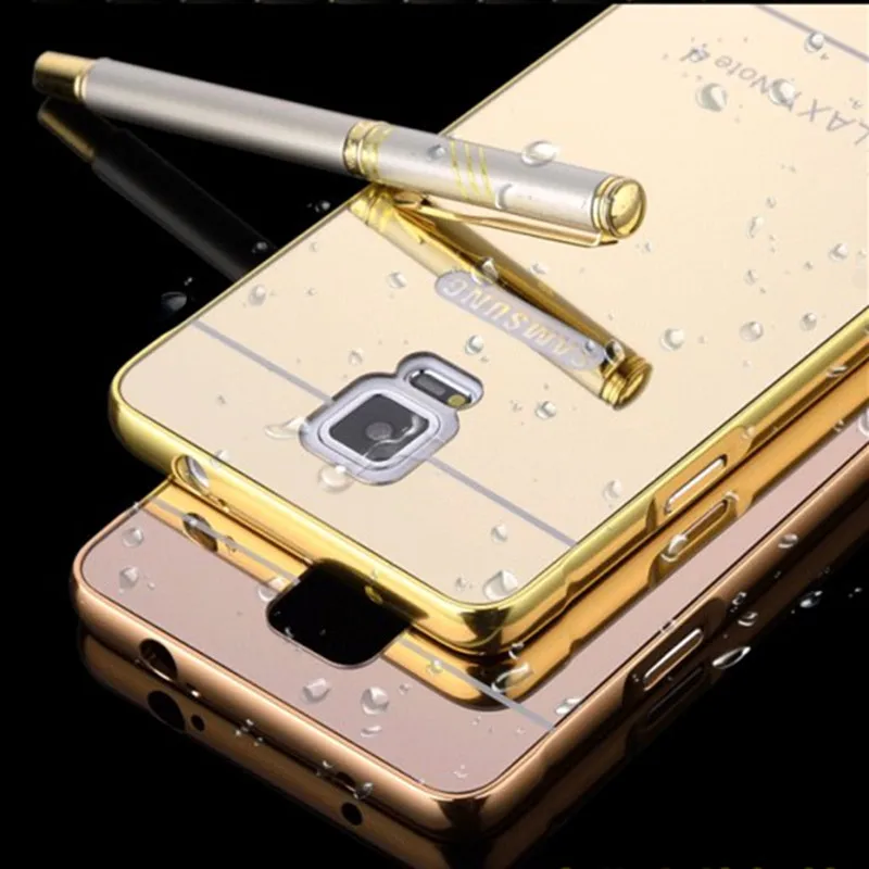 

For Samsung Galaxy Note 4 5 3 2 Case Coque Luxury Aluminum Frame Plastic Back Cover for Samsung S6 S5 S4 S3 Covers Etui Shell