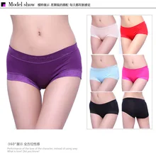 Сексуальное женское нижнее белье с кромками для девочек, трусики, трусики, нижнее белье из бамбукового волокна