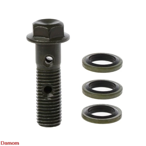 New Motorcycle Brake Hollow Screw M10 x 1.25 Double Banjo Bolt For Honda Yamaha Suzuki