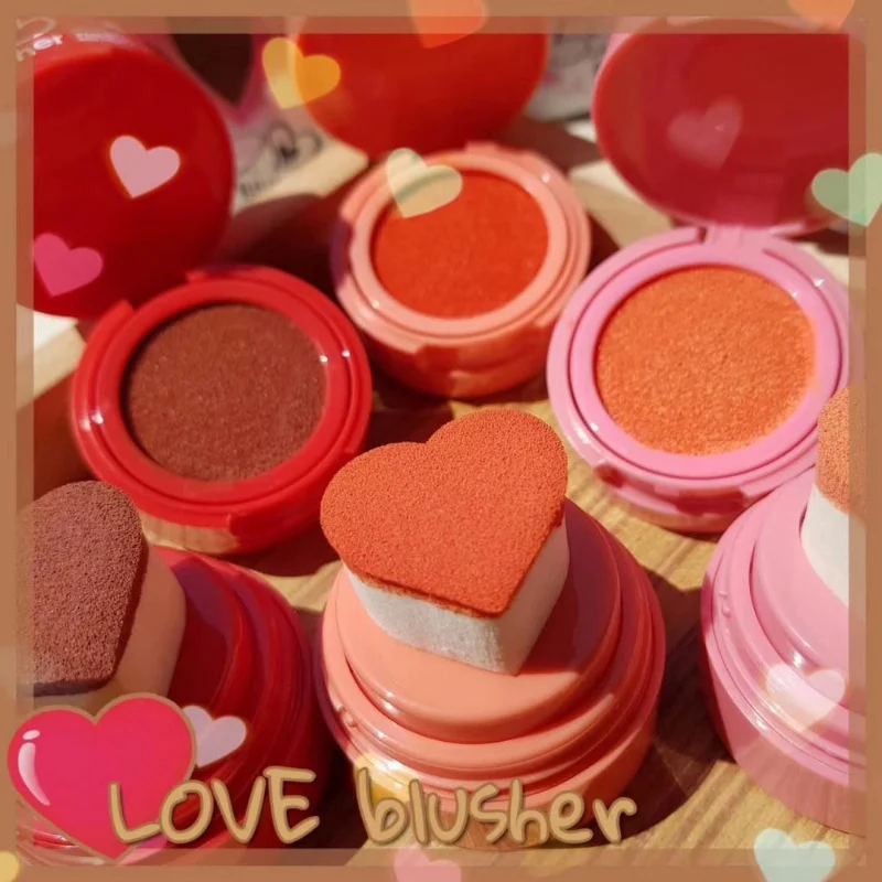 

Makeup Blusher Palette Orange Peach Color Waterproof Air Cushion Blush Cream