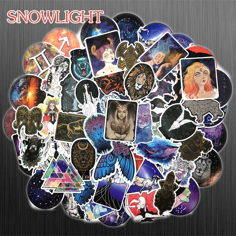 50Pcs/lot Constellation Cartoon Planisphere Stickers For DIY Skateboard Luggage Laptop Motorcycle Car Kid Toy Bomb Sticker