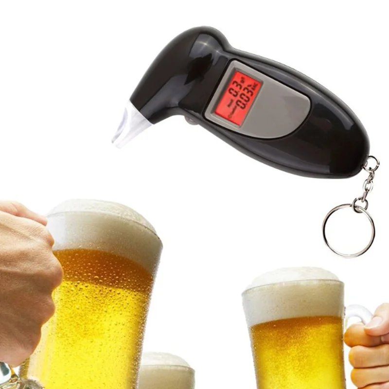 

Quick Response Professional LCD Alcohol Tester Digital Alcohol Detector Breathalyzer 2016 Police Alcotester Backlight Display
