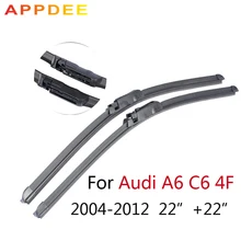 Appdee 22 ”+ 22” Limpiaparabrisas Para Audi A6 4F C6 2004 2005 2006 2007 2008 2009 2010 2011 2012 Parabrisas Del Coche Accesorios de Automóviles