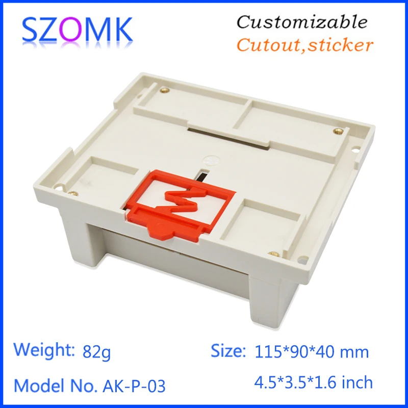 szomk electronics plastic enclosure for pcb junction box din rail enclosure control box szomk outlet boxes instrument enclosure box project box plastic housing  (10)