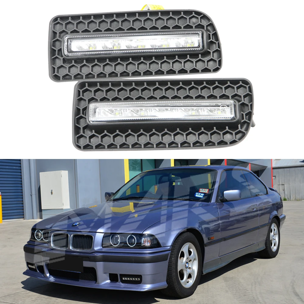

12V Waterproof Cree Chips Led High Power Drl for BMW E36 M3 318 320 323 325 328i 92-98 LED DRL Daytime Running Fog Light