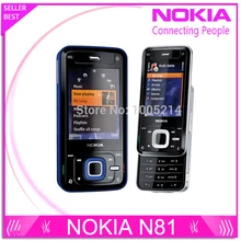 Восстановленное разблокирована оригинальный Nokia N81 GSM 3 г сети WI-FI 2MP камера FM 2.4 дюймов мобильный телефон гарантия 1 год Бесплатная доставка