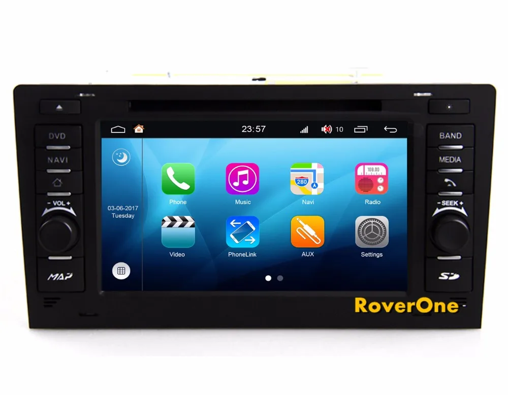 RoverOne Android 8,0 Автомобильная Мультимедийная система для Audi A8 S8 1994-2003 Радио Стерео DVD gps навигация медиа музыкальный плеер PhoneLink