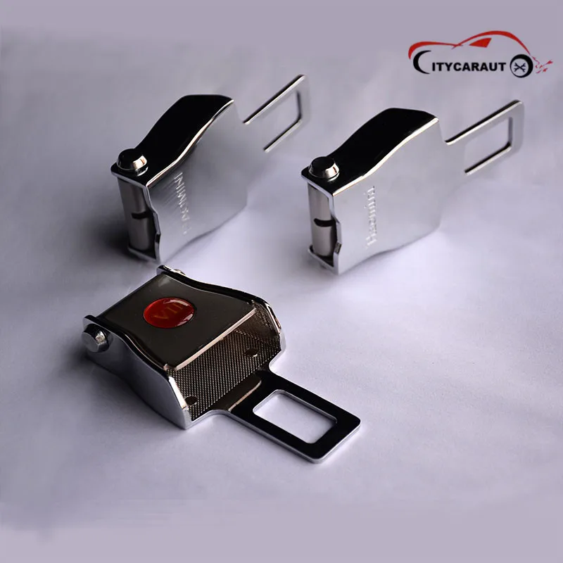 

Car Stainless steel Safety Adjustable Black Seat Belts Plug Extender Extension Clip metal buckles