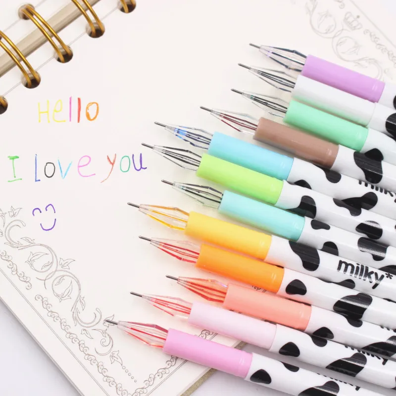

1pcs Kawaii Cartoon Colorful Diamond Gel Pen Set Cute Korean Stationery Pens For Writting Office School Supplies